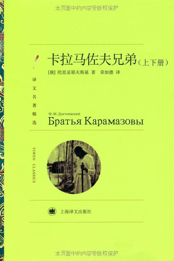 【精排】卡拉马佐夫兄弟(套装上下册) (译文名著精选)