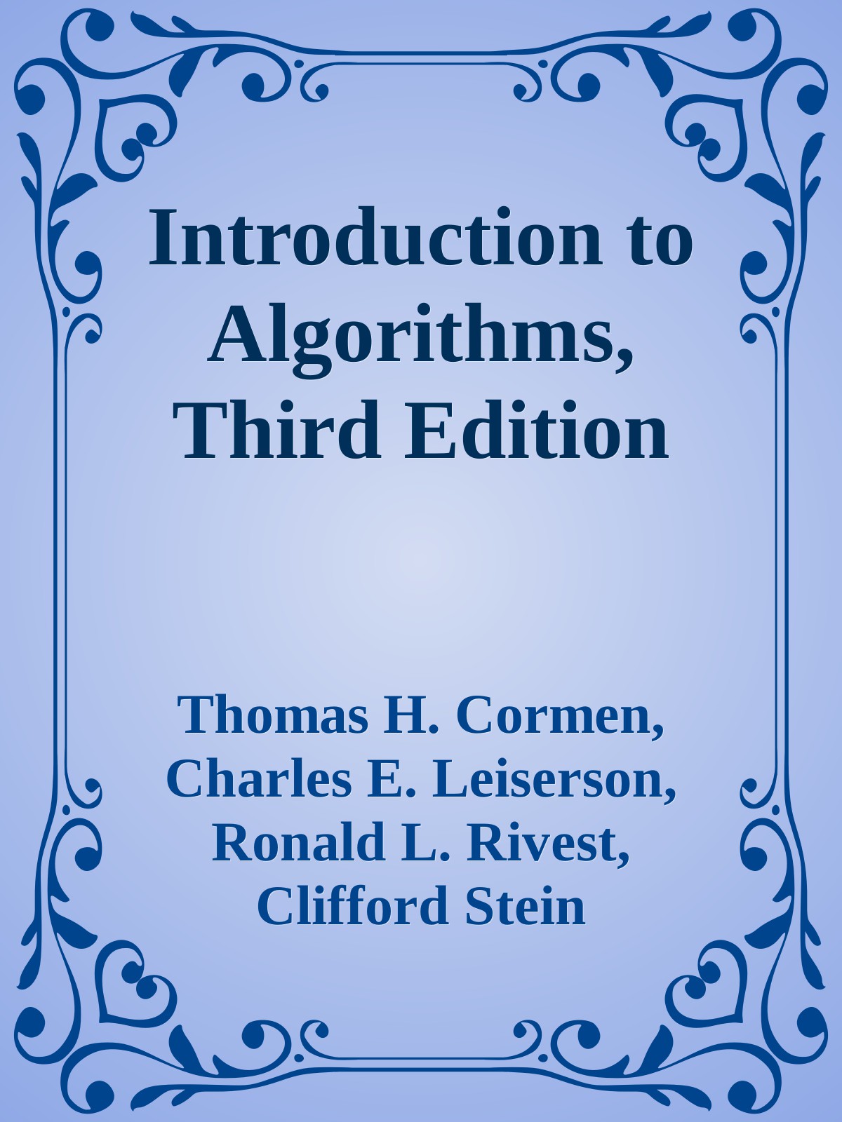 Introduction to Algorithms, Third Edition