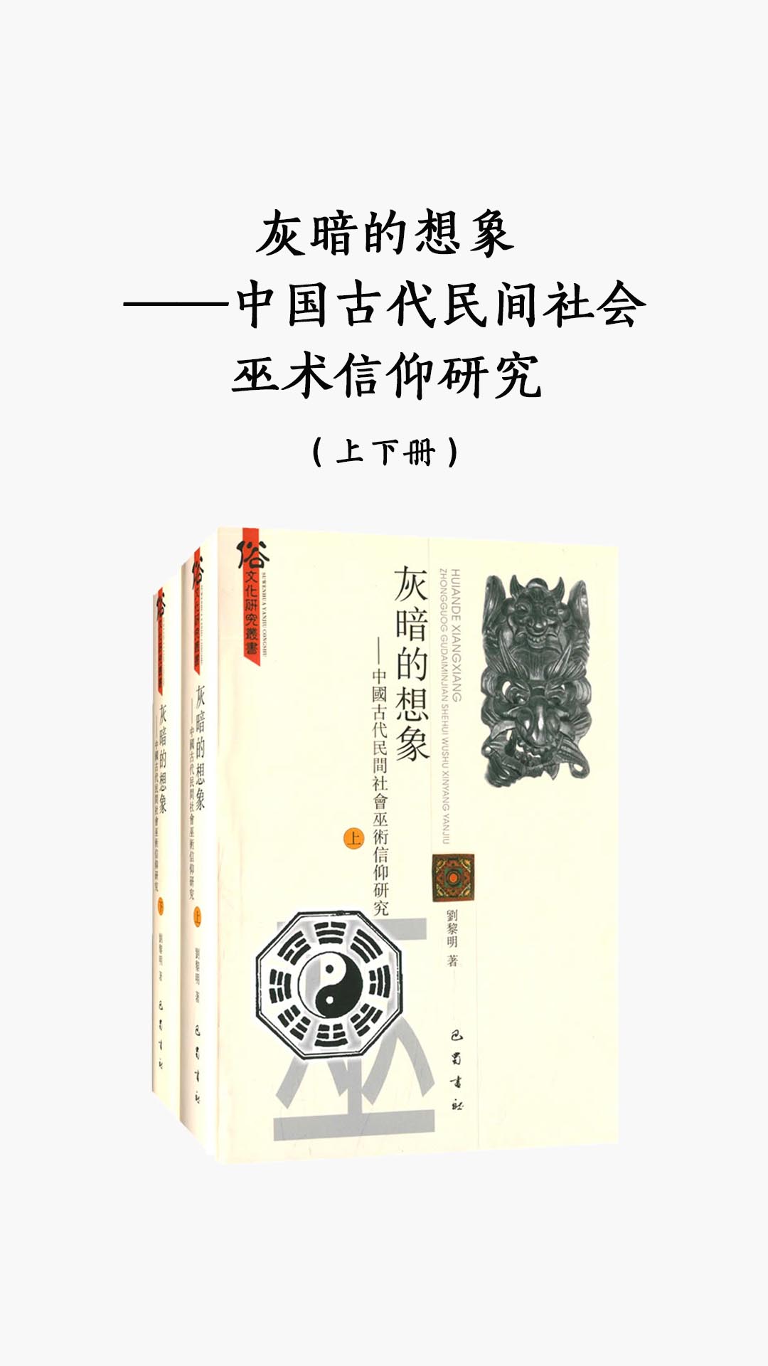 灰暗的想象——中国古代民间社会巫术信仰研究（上下册）