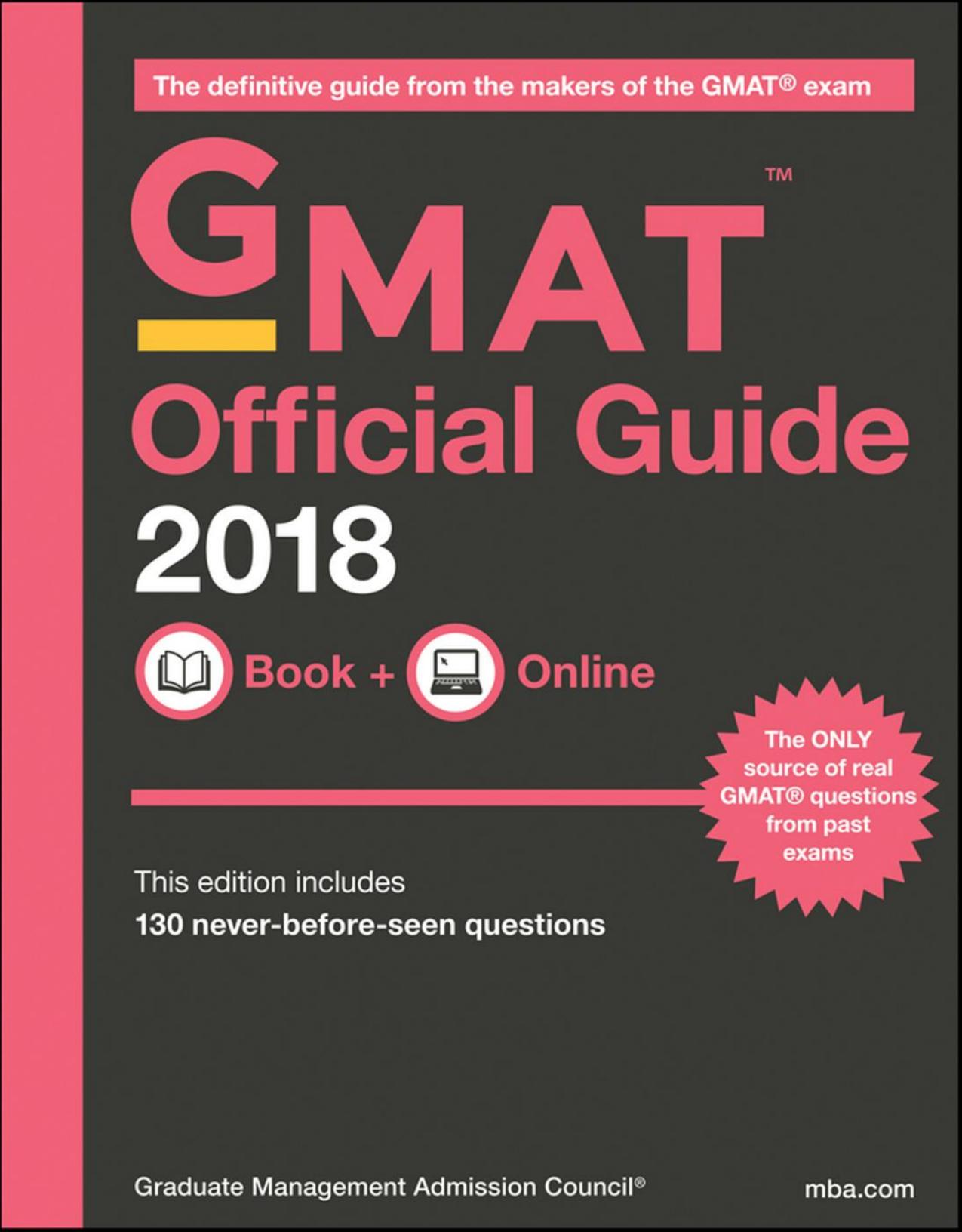 GMAT® OFFICIAL GUIDE 2018