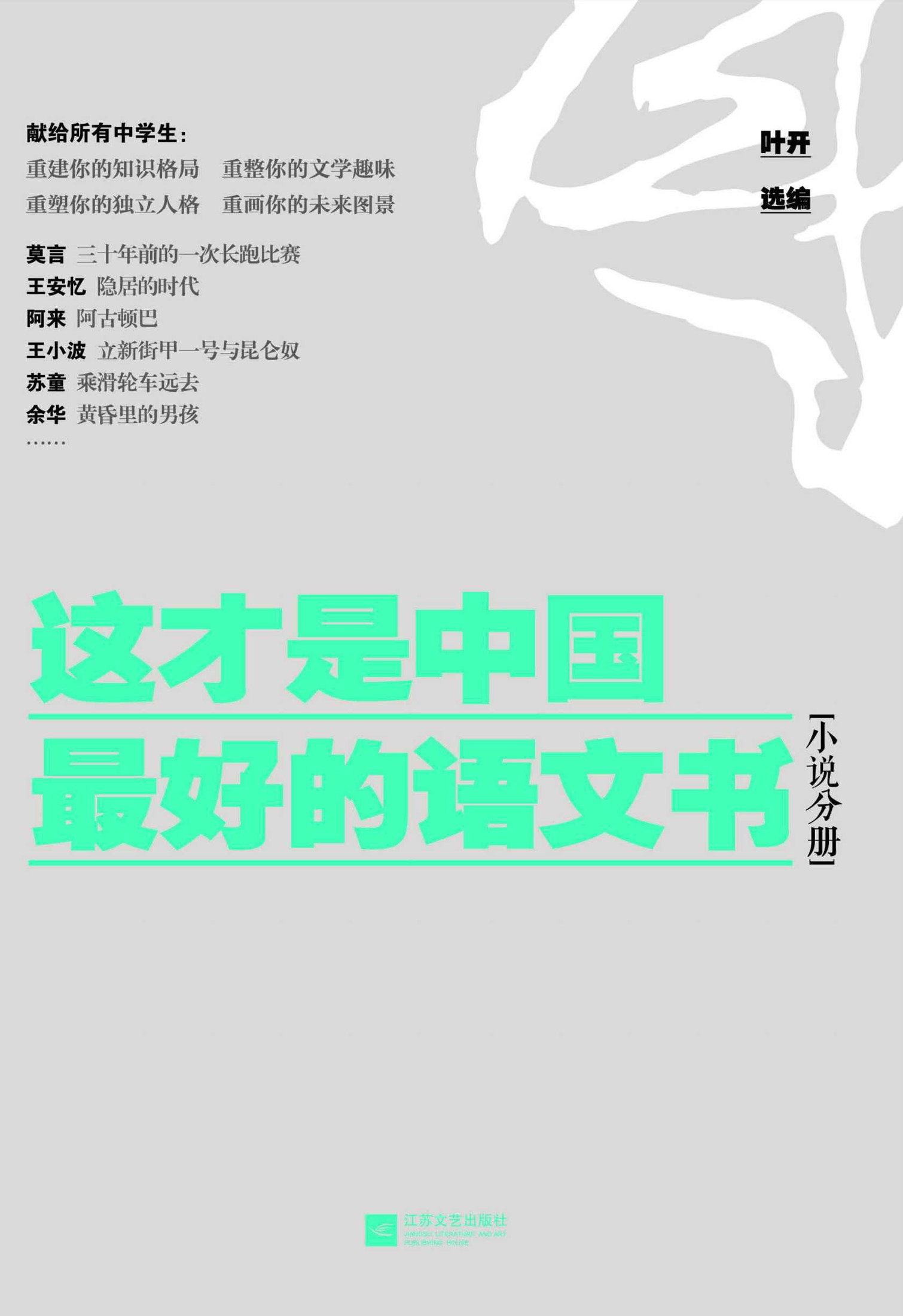 这才是中国最好的语文书（小说分册）（选入王安忆、莫言、苏童、余华、阿来等众多中国作家的优秀作品）