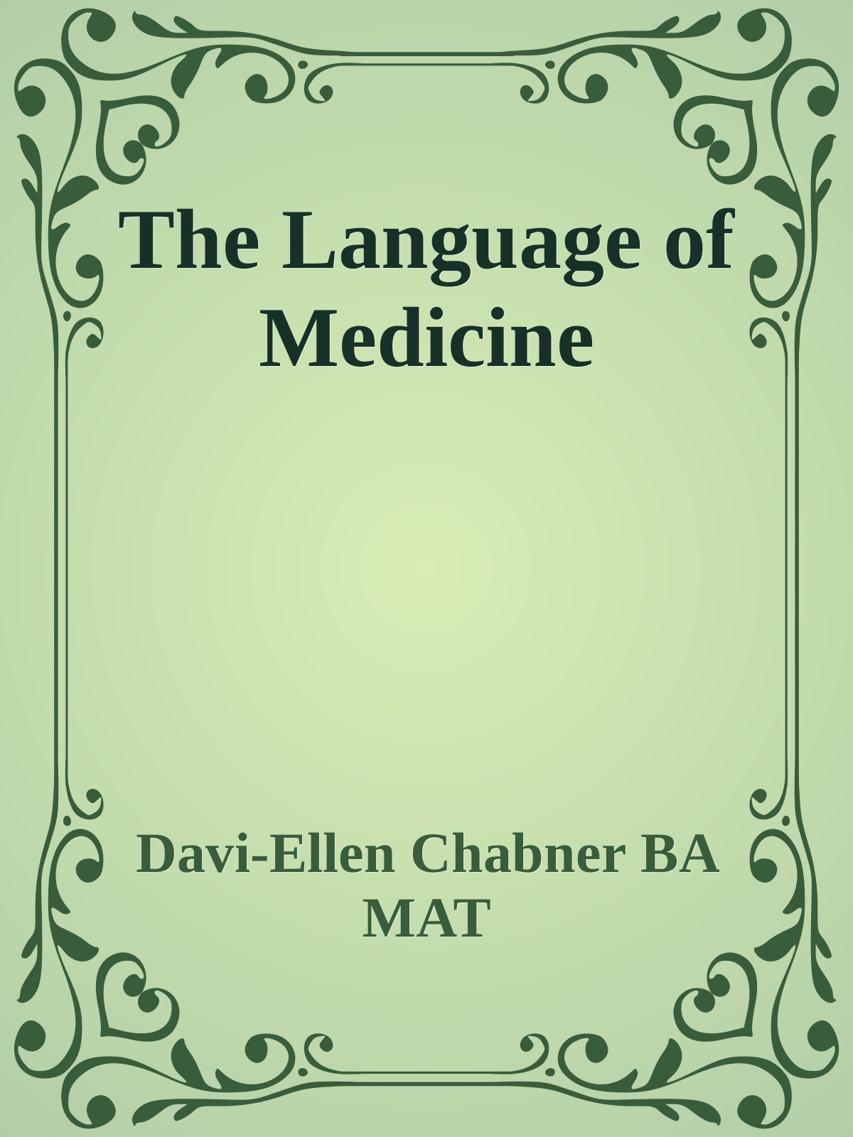 The Language of Medicine